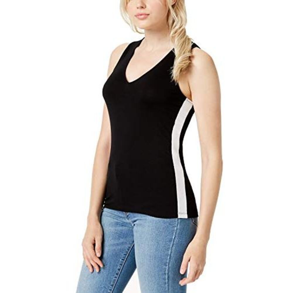 BAR III Colorblocked V-Neck Tank Top